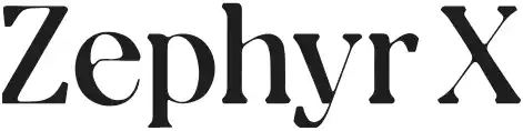 Logo for Zephyr X featuring modern minimalist branding.
