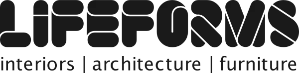 Logo for Liforms Interiors featuring contemporary branding elements.